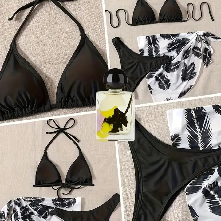 Bikini con pareo estampado's photo #1